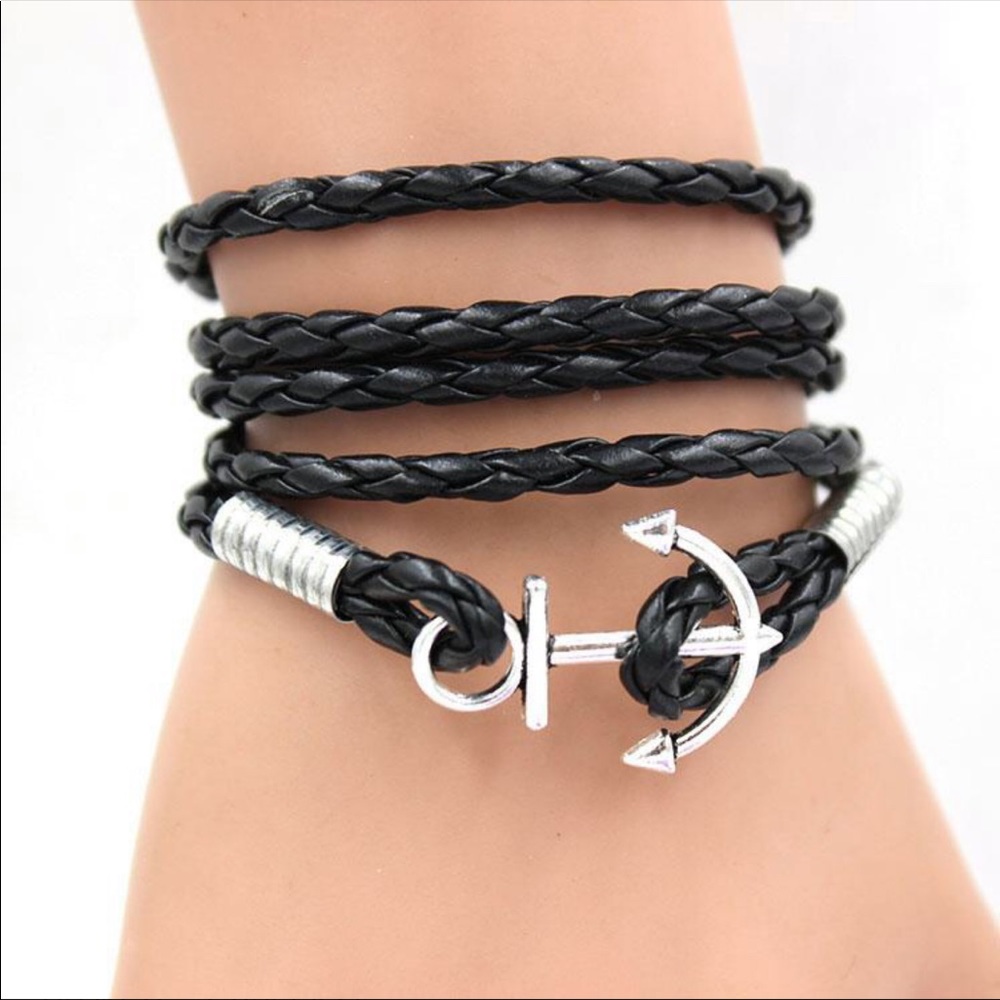 Anchor wrap bracelet